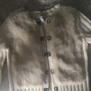 Super cute cardigan with fur front